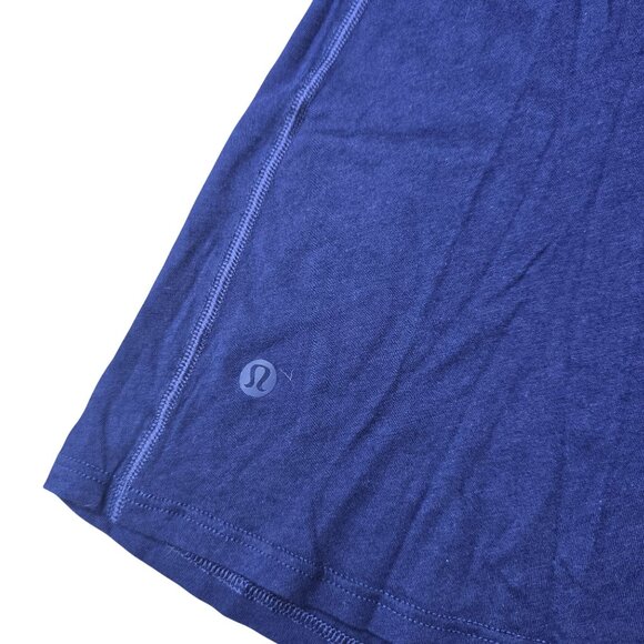Lululemon Blue Relaxed Fit Tank Top Womens Size XL Cotton Blend - Picture 5 of 6